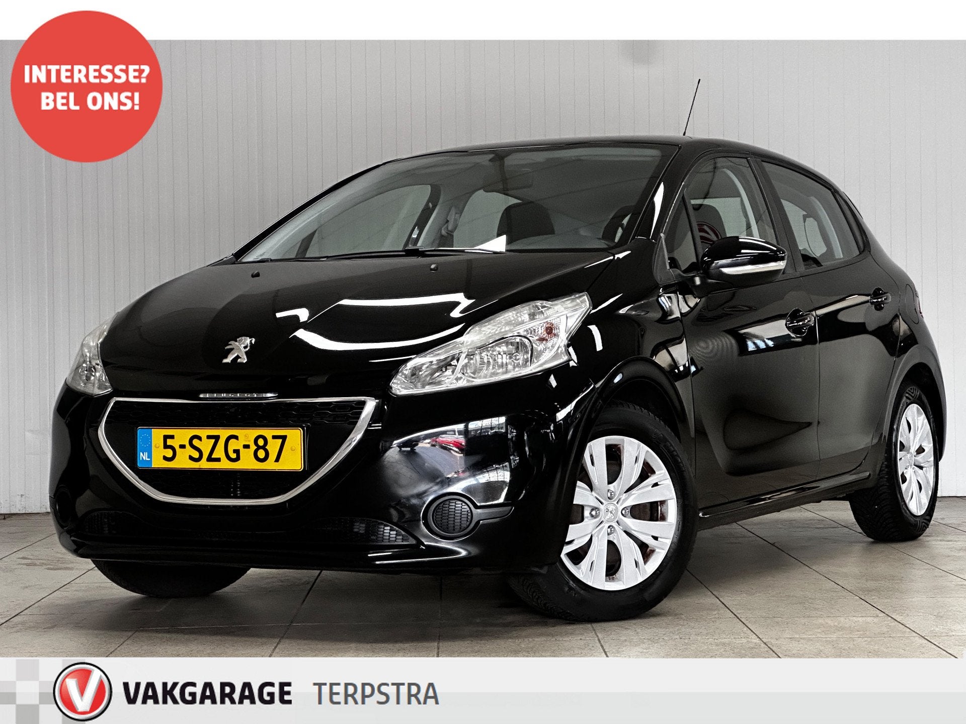 Peugeot 208 1.2 e-VTi Active/ Trekhaak/ Automaat/ 5-Drs/ Air, Euro 5, Stof, Zwart, 1199 cc