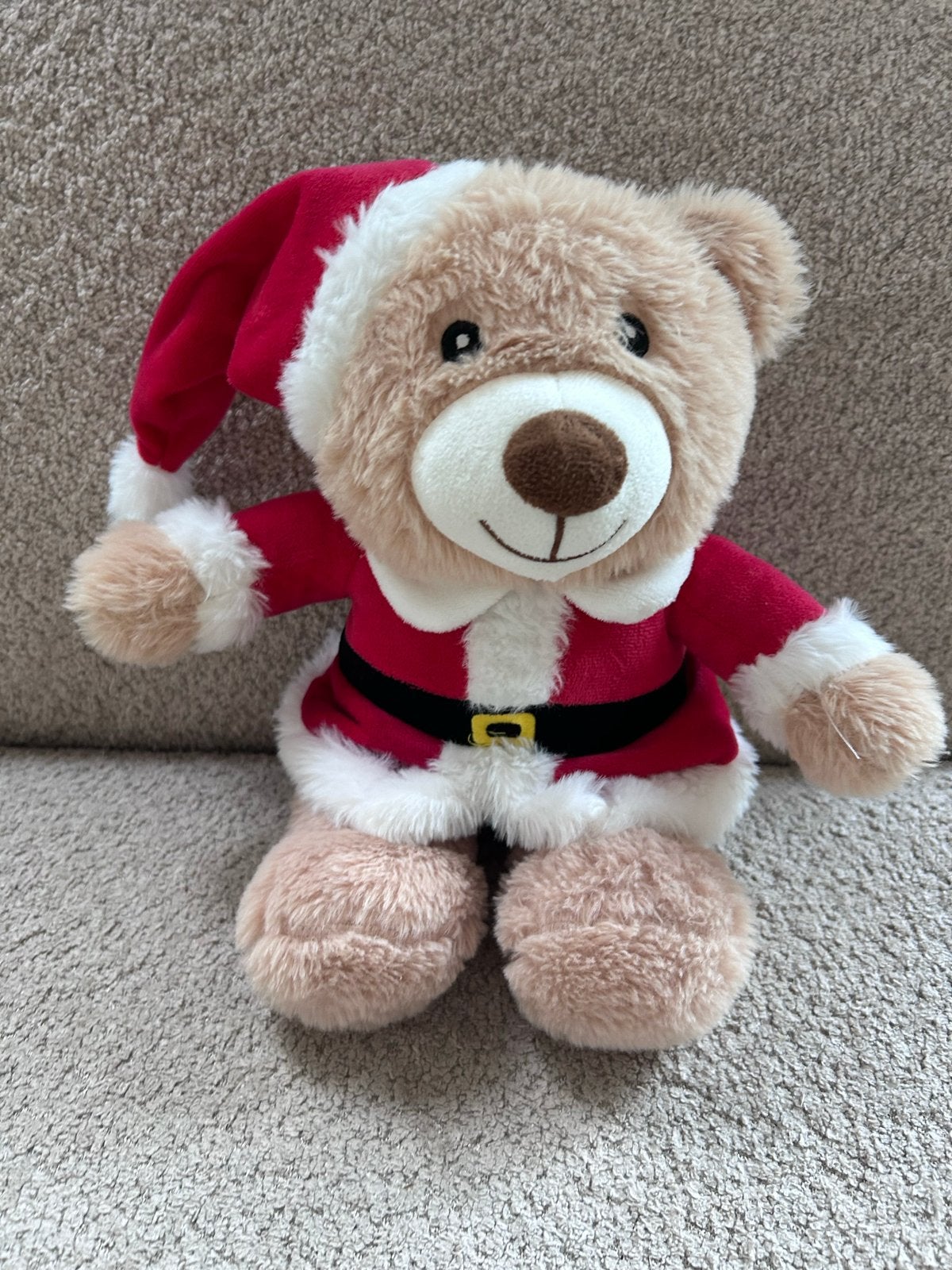 Kerstbeer knuffel - 30 cm - Kerstman outfit beer, Beer, Ophalen of Verzenden, Zo goed als nieuw, Middelgroot (20 tot 80 cm)