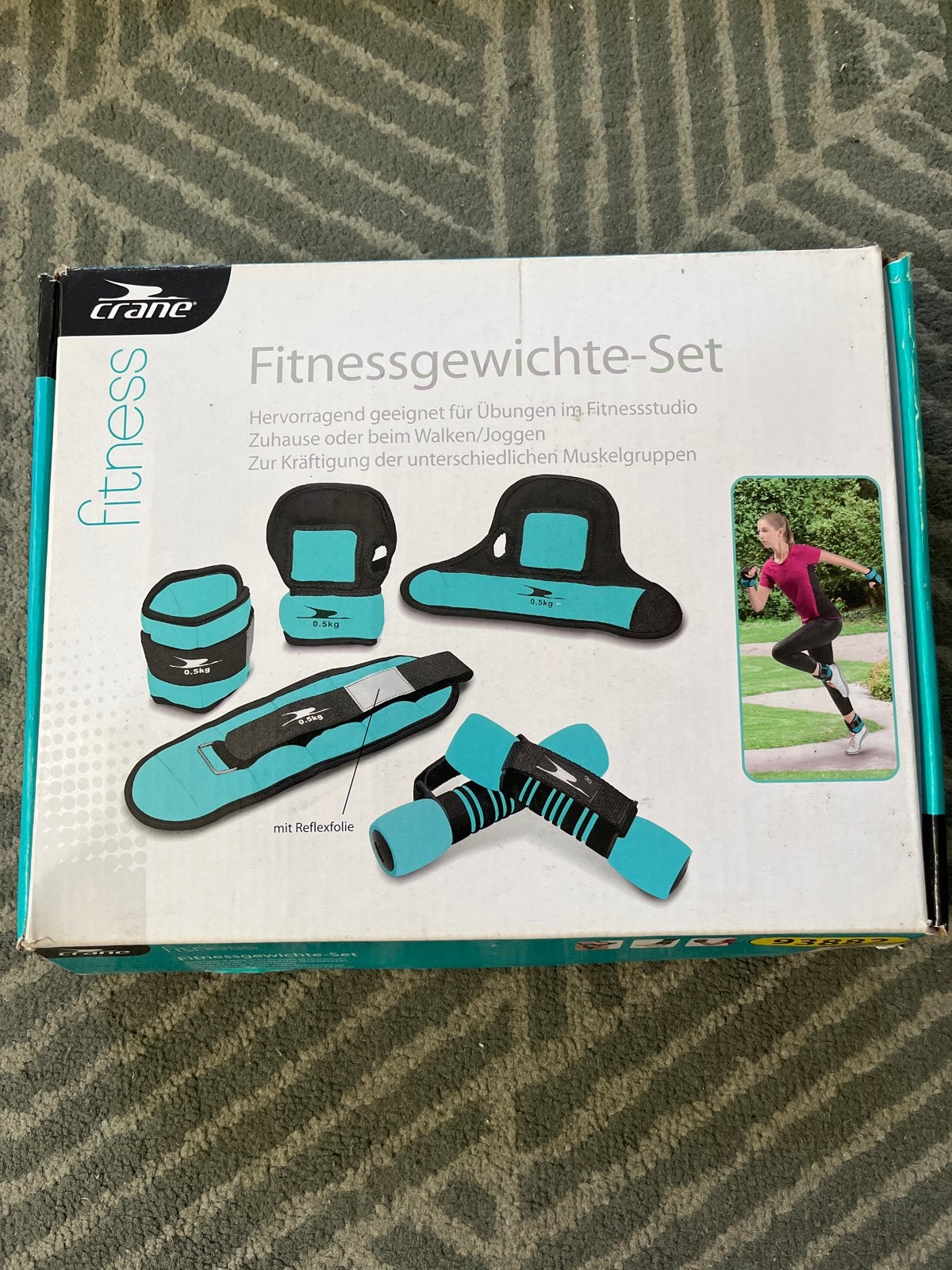Crane Fitnessgewichte-Set: Halters, voet- en handschoenen, Ophalen of Verzenden, Zo goed als nieuw, Benen, Dumbbell
