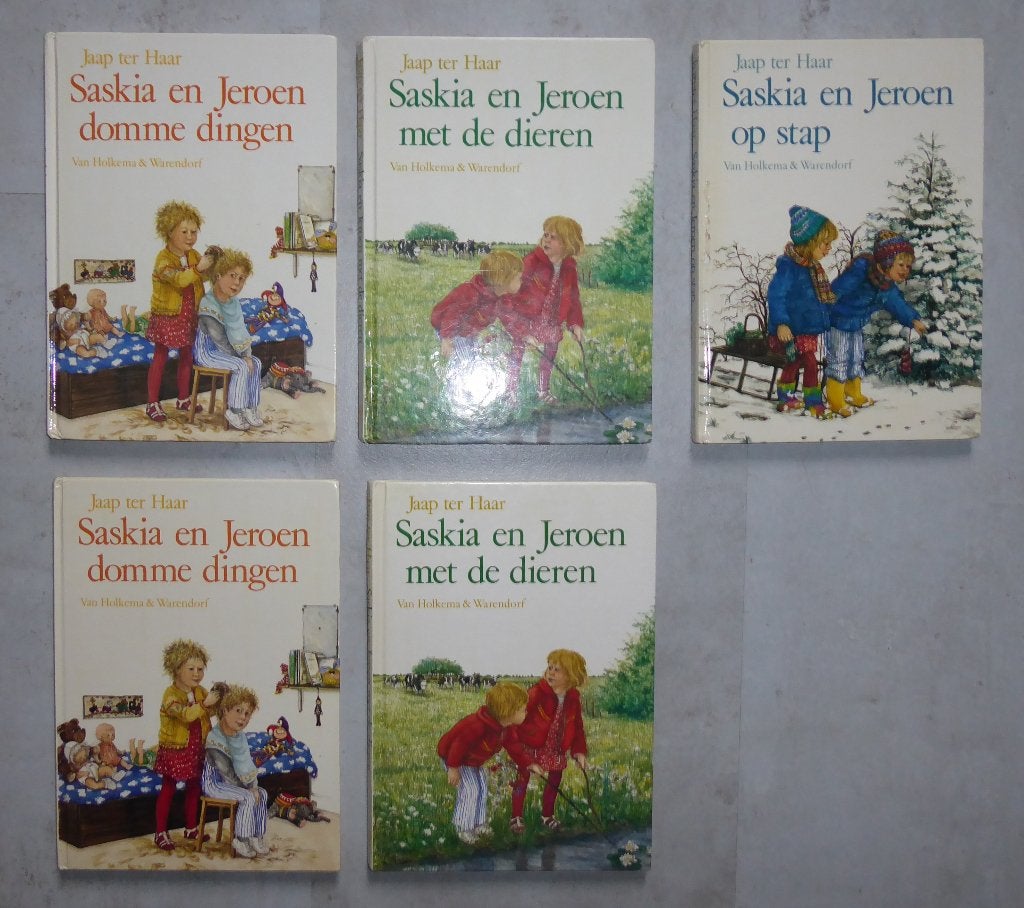 Saskia en Jeroen; 5 deeltjes, door Jaap ter Haar, Ophalen of Verzenden, Gelezen, Jaap ter Haar, Fictie algemeen
