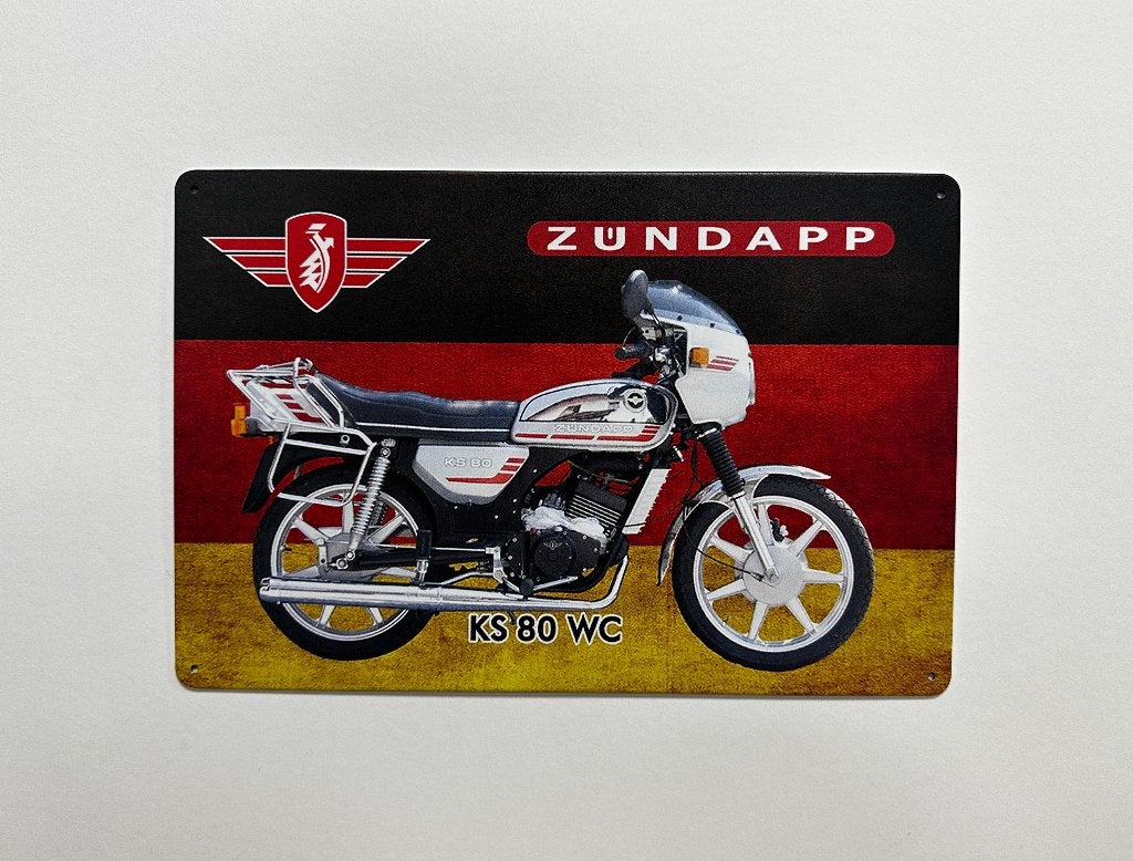Zundapp KS80 reclamebord van metaal wandbord decoratie deco, Info@deconoord.nl, Deco Noord, Nieuw, Ophalen of Verzenden