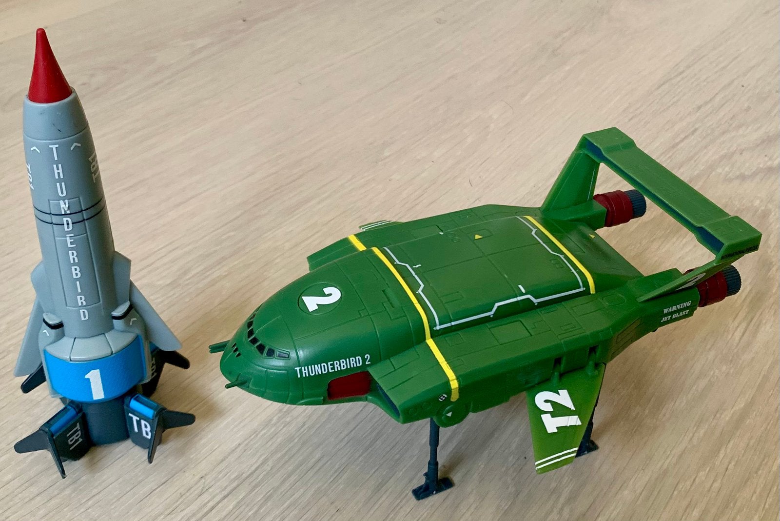 Thunderbirds 1 & Thunderbirds 2 [Incl. TD4] Plastic, 2014, Verzamelen, Ophalen of Verzenden, Gebruikt