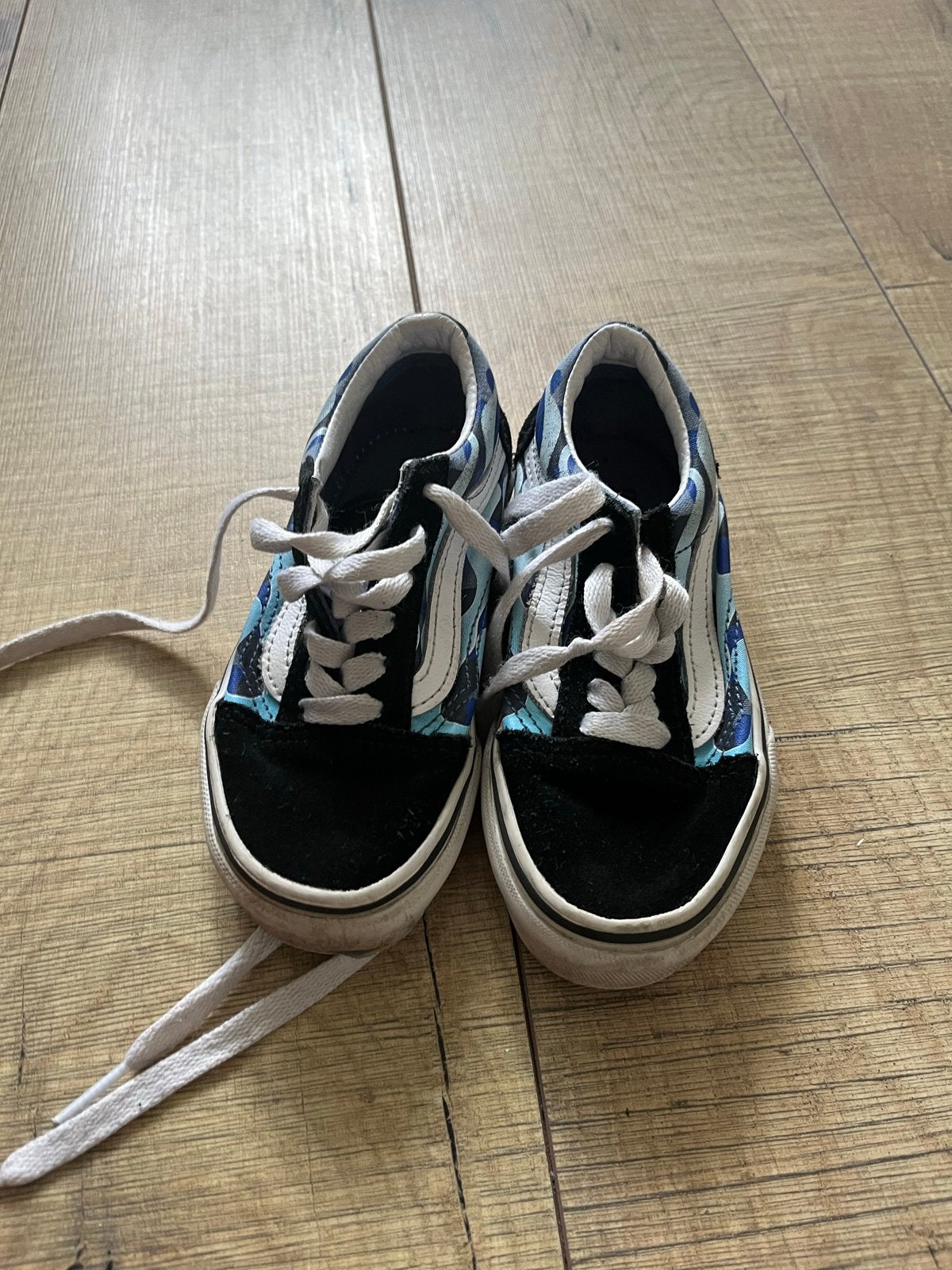 Vans schoenen maat 27 - Blauw/Zwart, Ophalen of Verzenden, Gebruikt, Jongen of Meisje, Schoenen