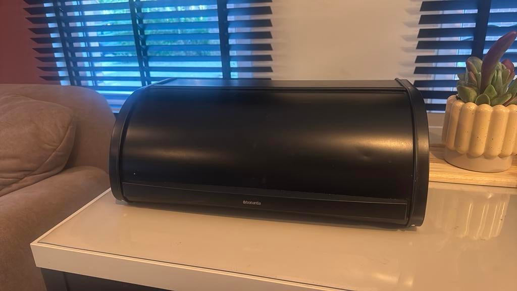 Brabantia broodtrommel groot bewaardoos // zwart, Ophalen, Gebruikt, Zwart, Broodtrommel