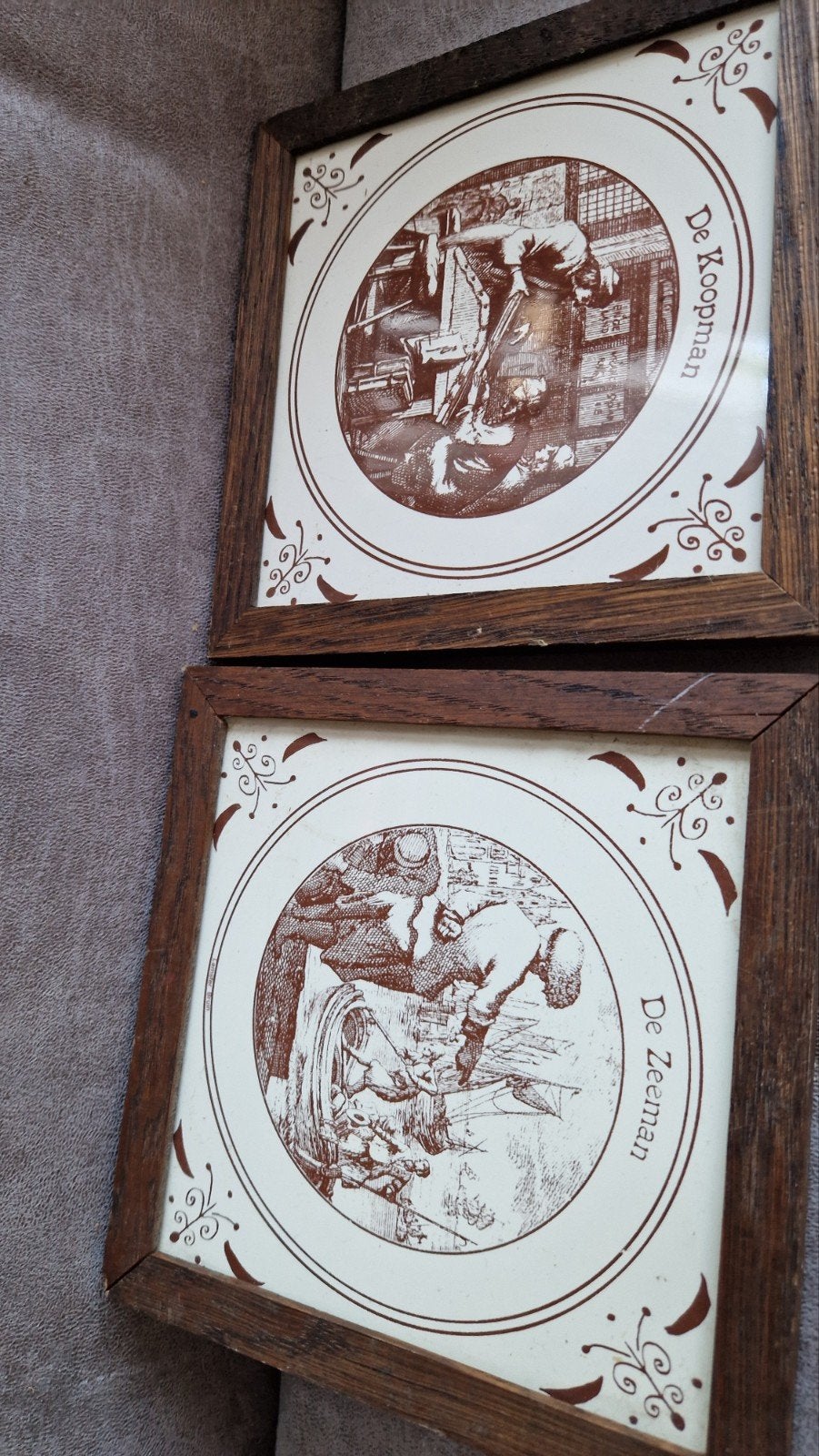 Set van 6 Jan Luyken prenten in houten lijstjes, Antiek en Kunst, Ophalen of Verzenden