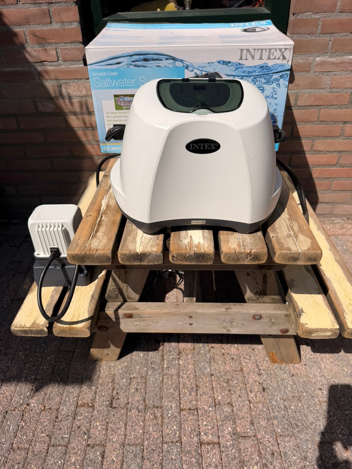 Intex zoutwatersysteem, Tuin en Terras, Ophalen of Verzenden, Zo goed als nieuw, Overige typen