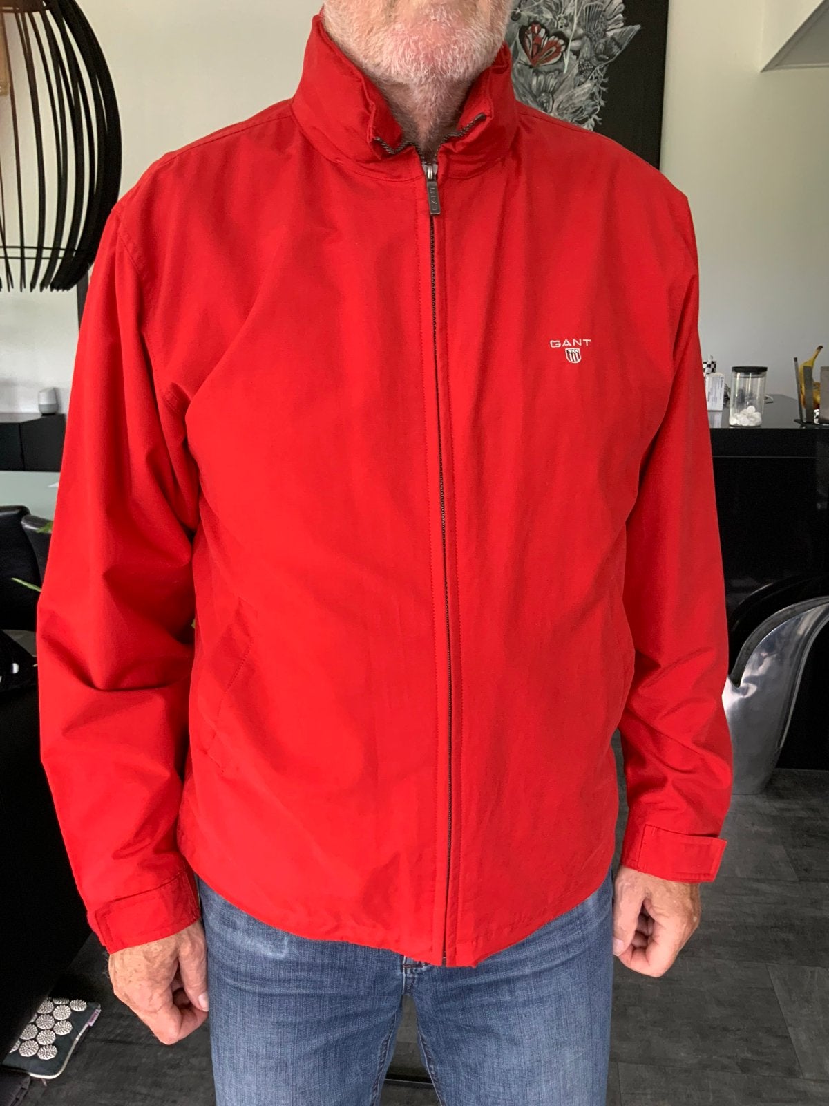 Gant G.N.H. Midlength Jacket -  nieuw!, Ophalen of Verzenden, Nieuw, Maat 52/54 (L), Rood