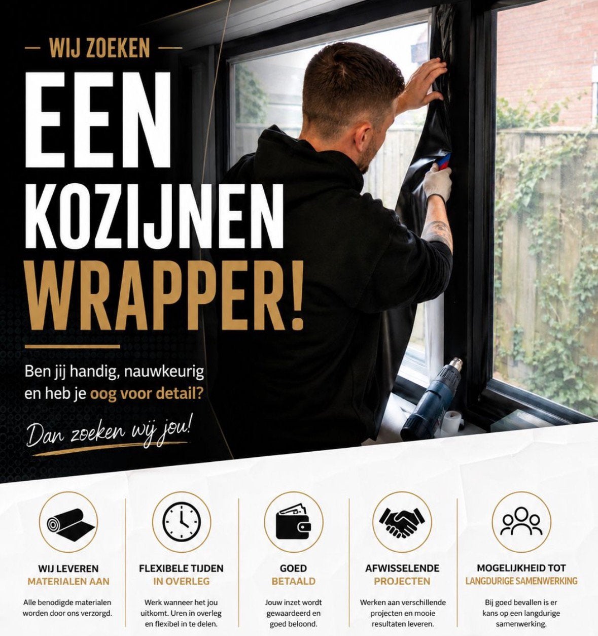 Wrapper gezocht! Veel klussen mogelijk, 33 - 40 uur, Overige niveaus, Freelance of Uitzendbasis