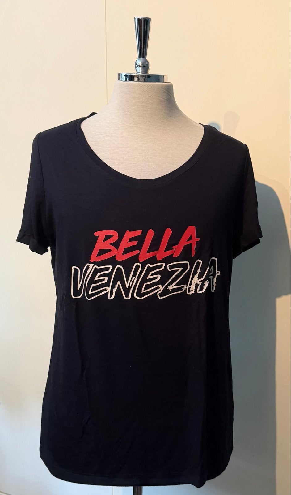 Elvira T-shirt 'Bella Venezia' - Maat XL, Zwart, Maat 46/48 (XL) of groter, Ophalen of Verzenden, Korte mouw