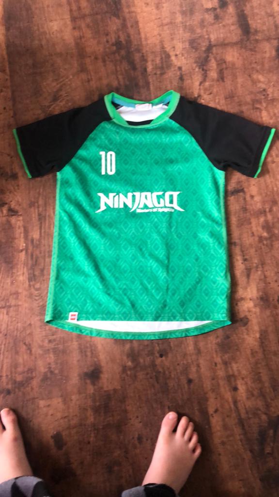 Ninjago T-shirt Groen Maat 122/128, Ophalen of Verzenden, Gebruikt, Jongen