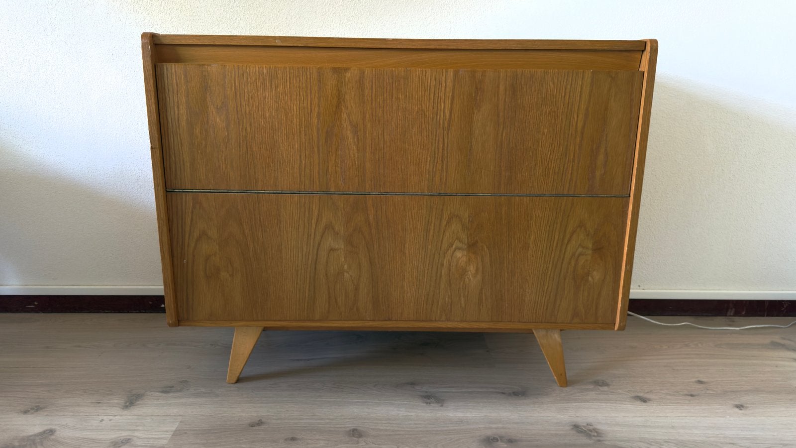 Vintage houten drankkast/ barkast (stijl Jiroutek), Ophalen
