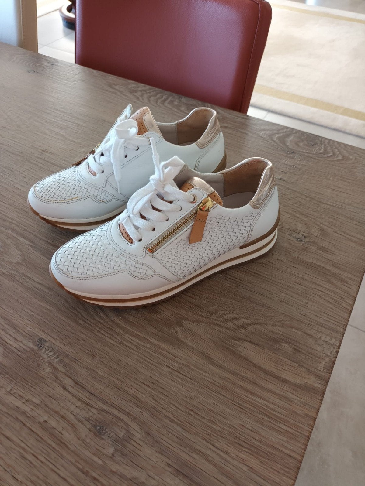 Gabor leren sneakers wit met rits, Ophalen, Wit, Gabor, Nieuw