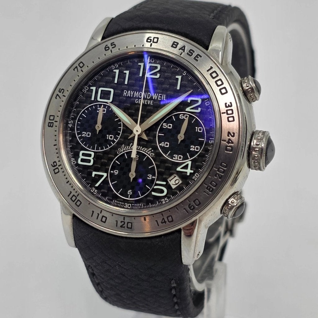 Raymond Weil Parsifal automatic sport chronograaf (heren), Overige merken, Staal, Polshorloge, Ophalen of Verzenden