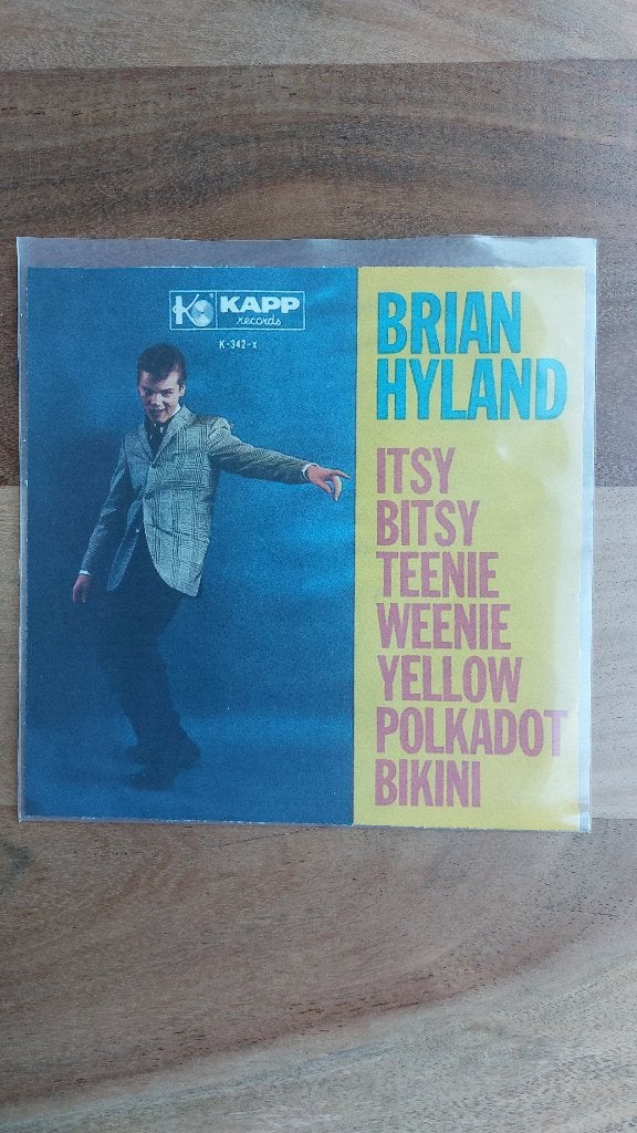 Brian Hyland  /  Itsy bitsy teenie weenie yellow polkadot, Cd's en Dvd's, Gebruikt, 7 inch, Ophalen of Verzenden, Pop