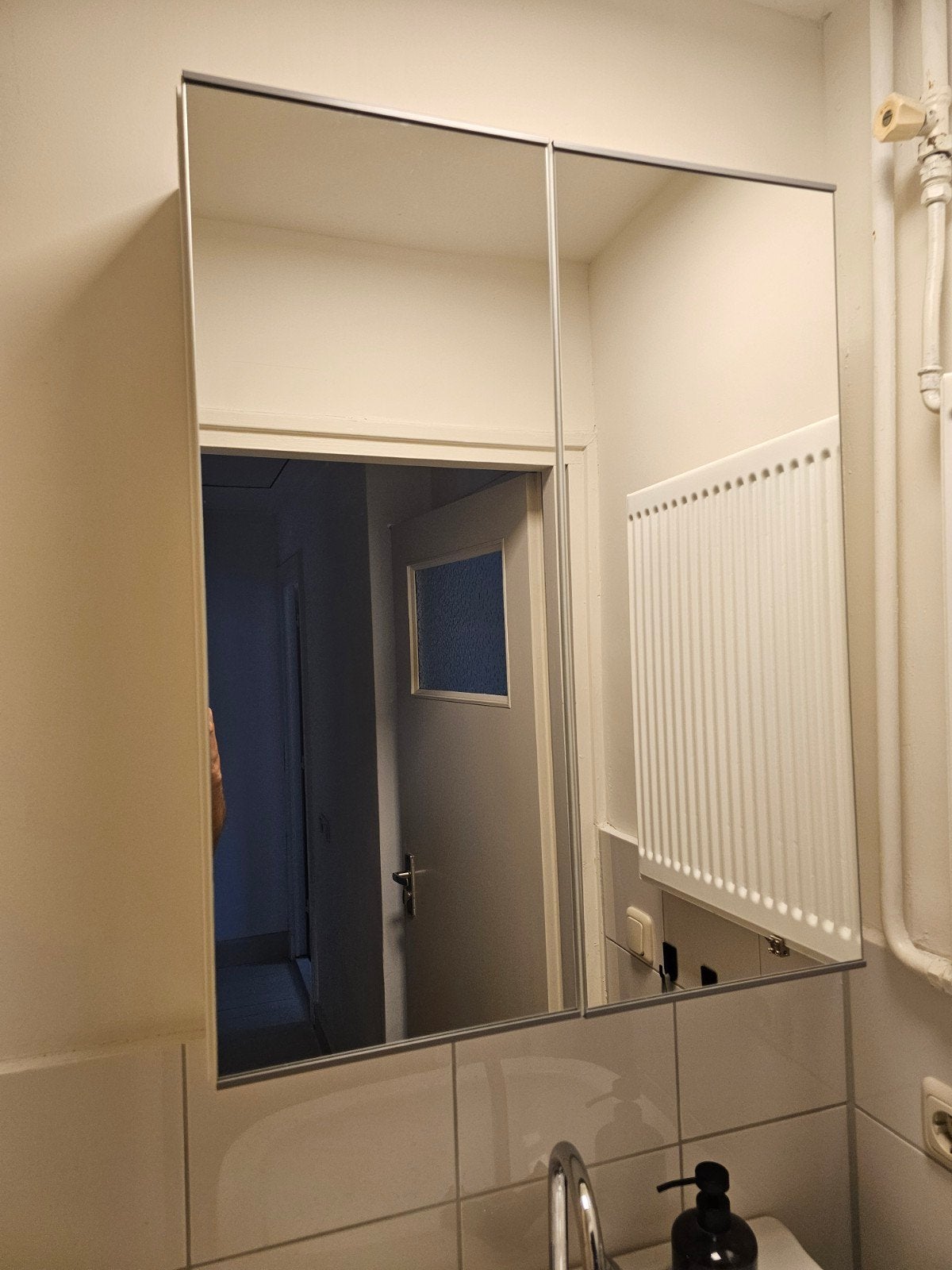 Ikea ENHET Spiegelkast Badkamer, Huis en Inrichting, Spiegelkast, Zo goed als nieuw, Minder dan 25 cm, Minder dan 100 cm