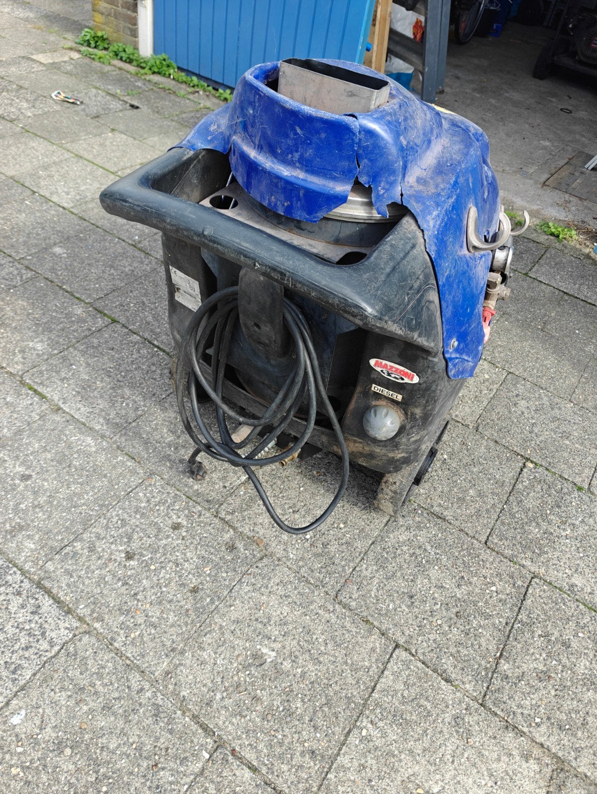 Hogedrukreiniger met heet water - Diesel, Ophalen, Gebruikt, Benzine, Onbekend