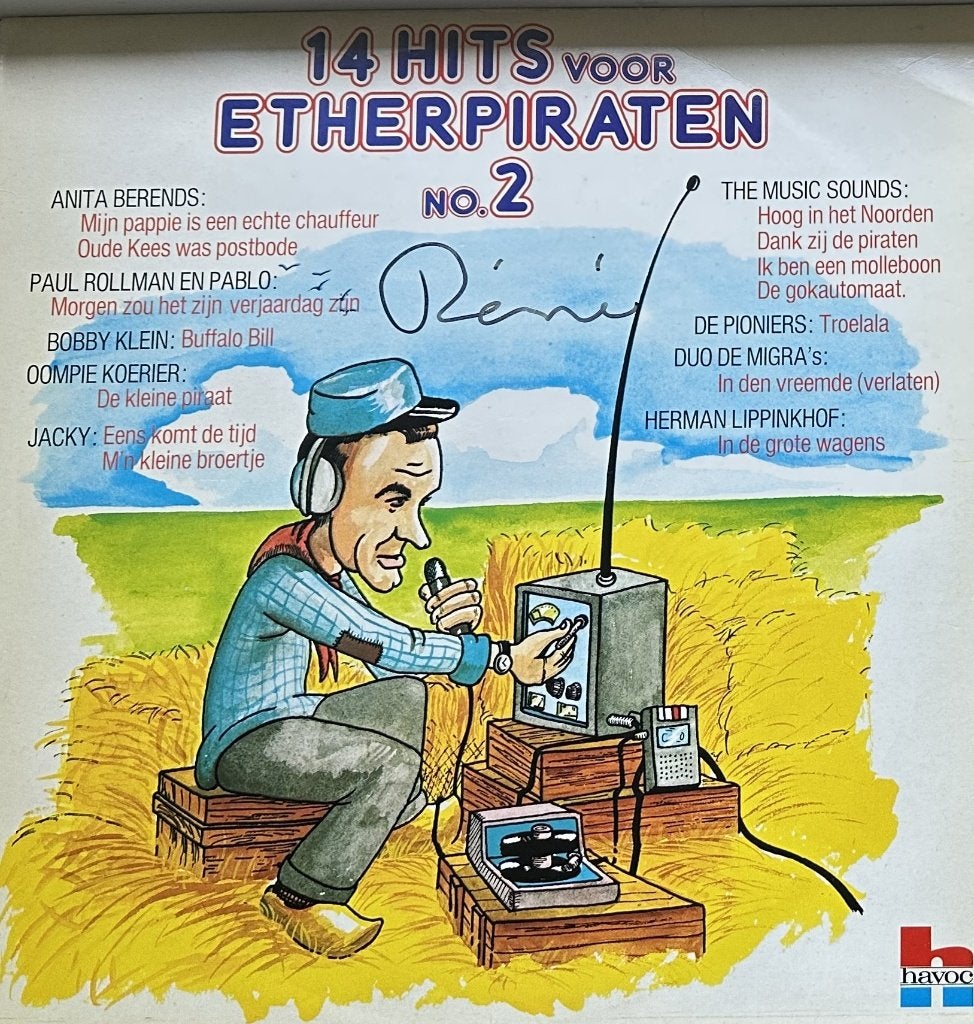 14 Hits voor Etherpiraten LP No 2, LP, Verzenden, Zo goed als nieuw, Levenslied of Smartlap
