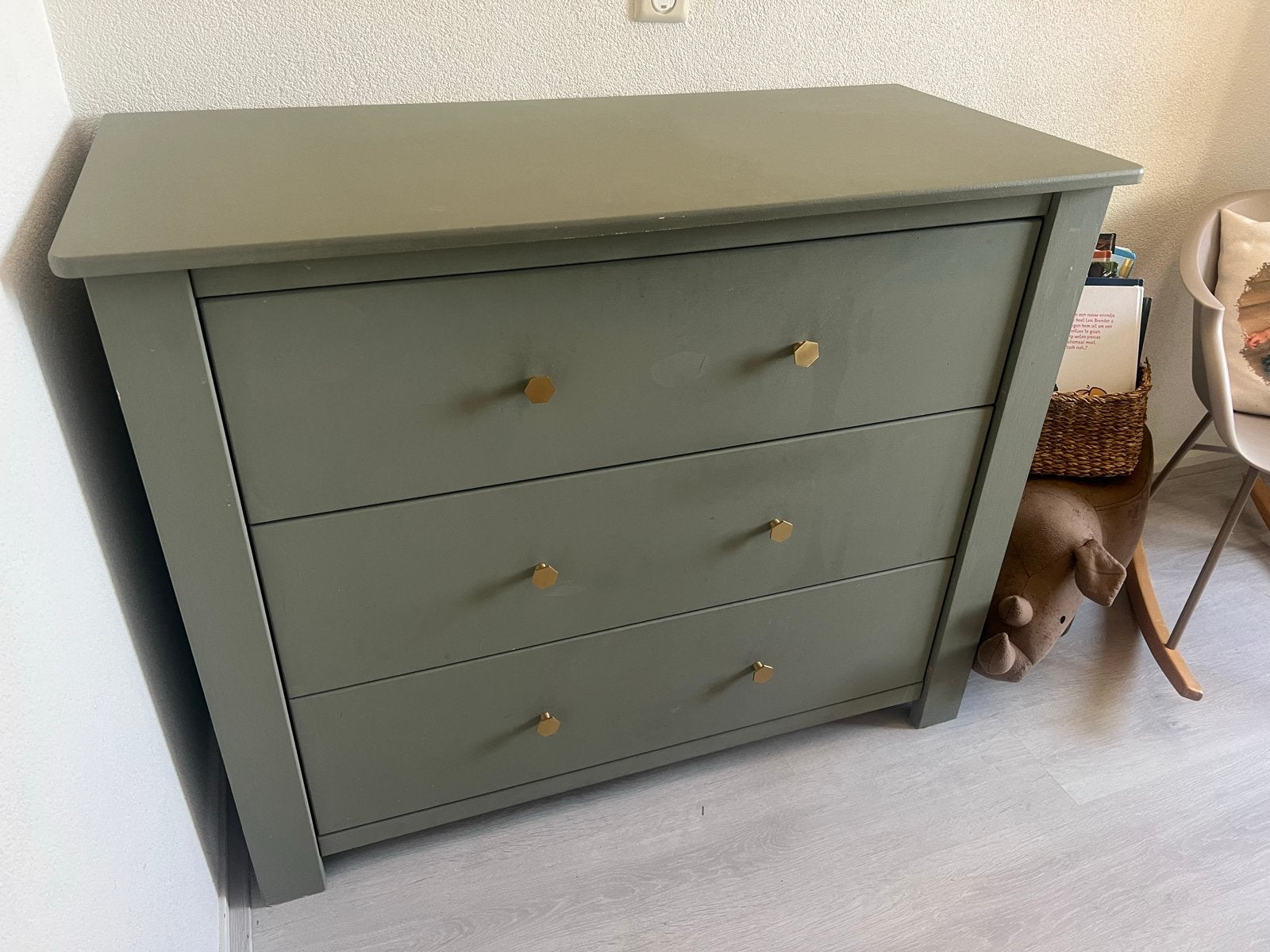 Mooie babykamer: ledikant en commode!, Ophalen, Gebruikt, Jongetje of Meisje