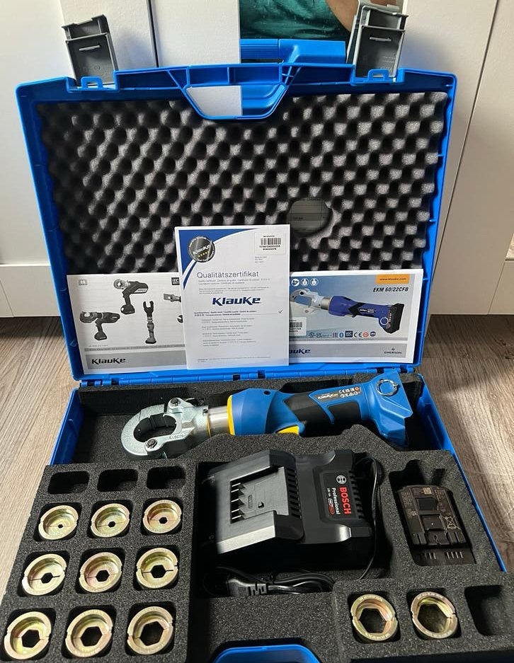 Klauke EKM60 22CFB Kabelschoen Perstang / Persmachine Nieuw, Ophalen of Verzenden, Nieuw