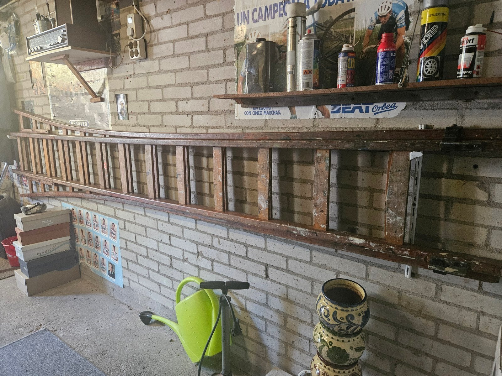 Houten Ladder, Ophalen, Gebruikt, Ladder, 4 meter of meer