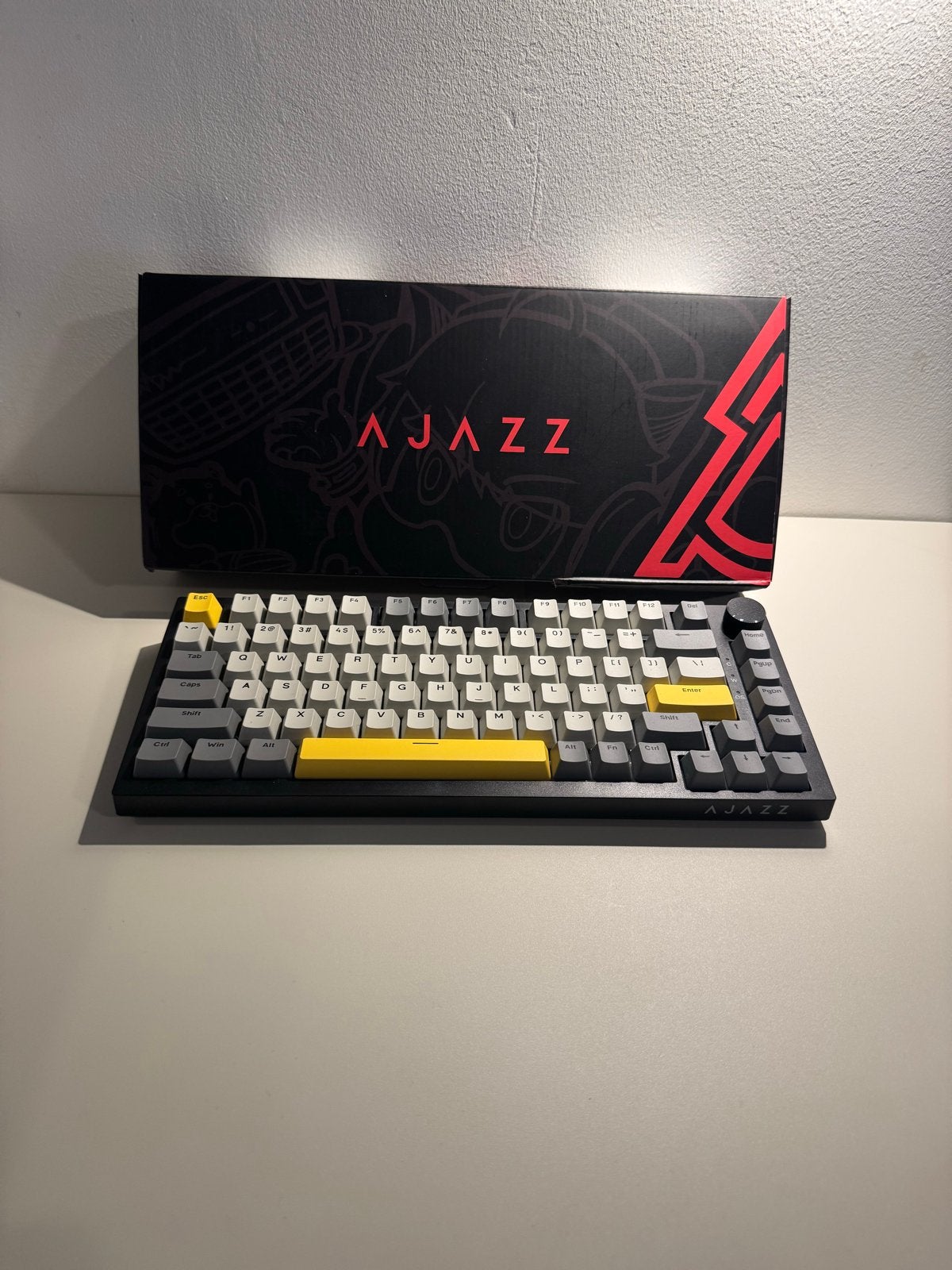 Ajazz AK820 - 75% Bedraad RGB Gaming Toetsenbord - Gasket, Ergonomisch, Ophalen of Verzenden, Zo goed als nieuw, Qwerty