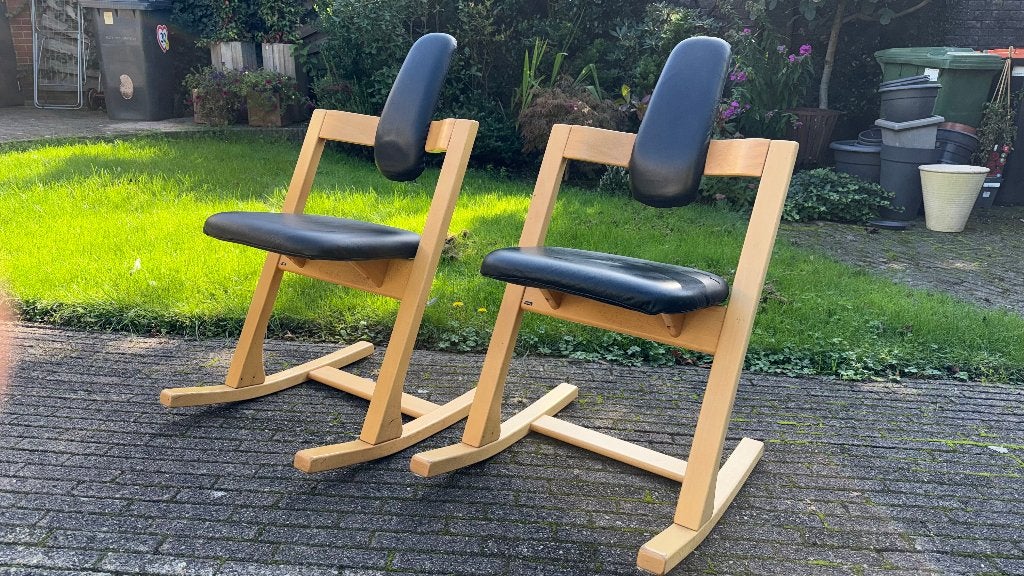 Stokke / Varier - in zeer goede staat, Gebruikt, Twee, Zwart, Hout