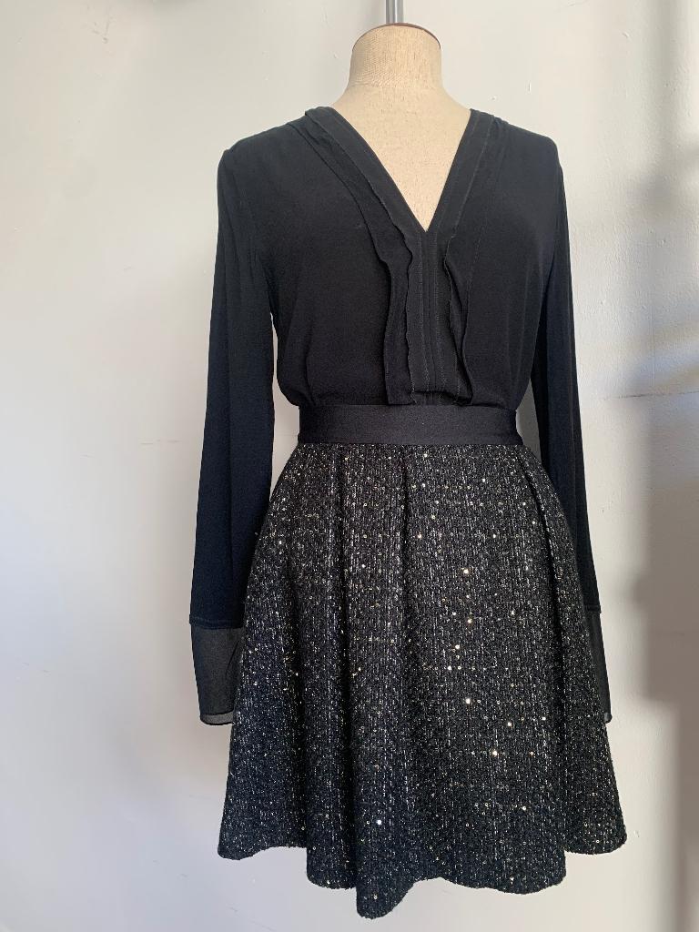 By Malene Birger rok zwart met gouden pailletten 38= S/36, Kleding | Dames, Verzenden, Zwart, Nieuw, By Malene Birger