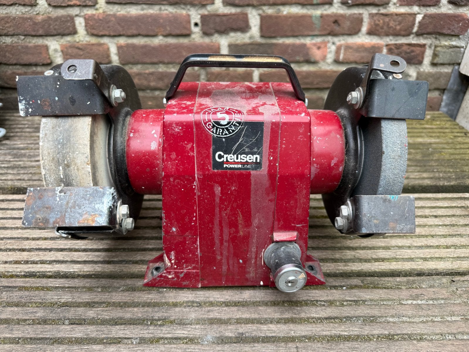 Creusen slijpmachine DS 7150 TS - Gebruikt, Doe-het-zelf en Verbouw, Ophalen, Gebruikt, Minder dan 700 watt, Werkbankslijpmachine