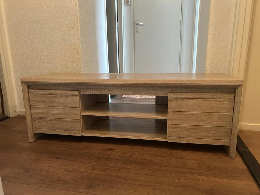Tv meubel, Gebruikt, 100 tot 150 cm, Ophalen of Verzenden, Minder dan 100 cm