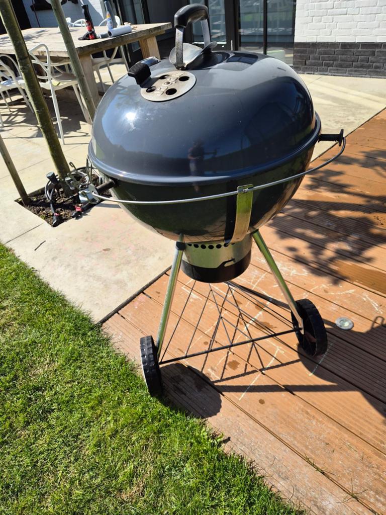 Grijze Weber Mastertouch GBS E-5750 met accessoires, Ophalen of Verzenden, Gebruikt, Weber