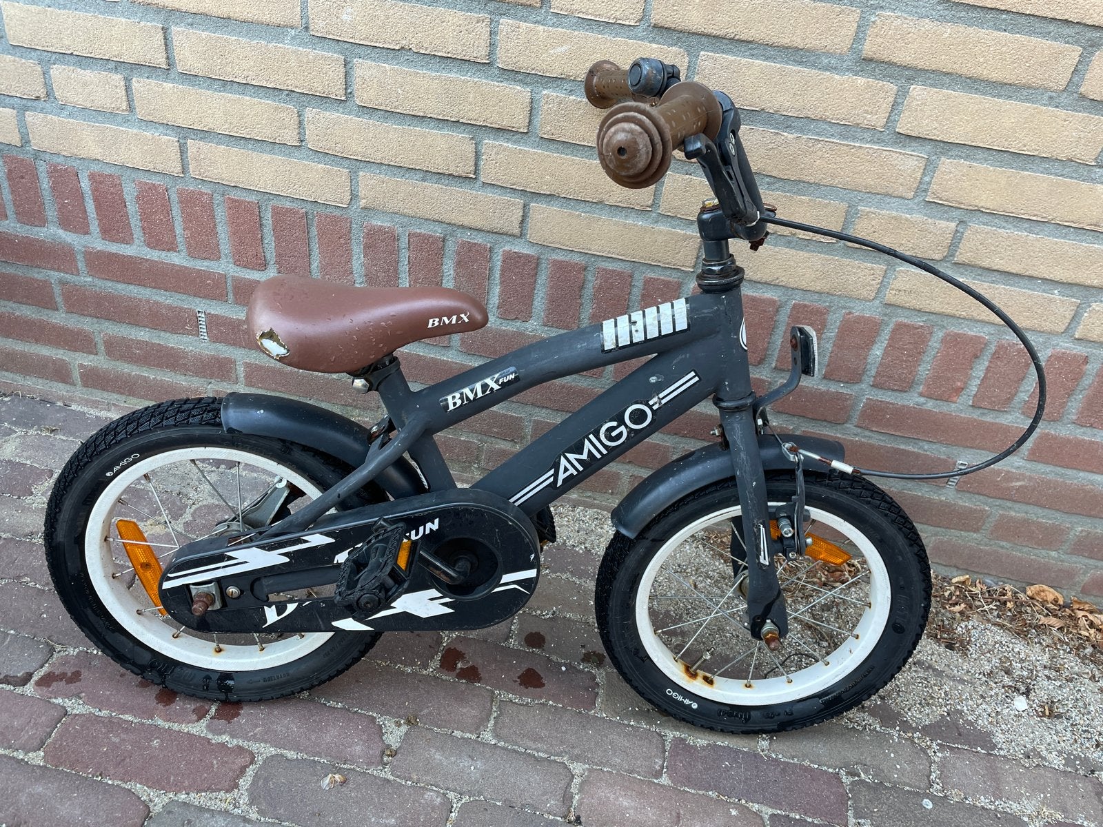 Amigo BMX kinderfiets teab, Fietsen en Brommers, Staal, Velgrem, Ophalen of Verzenden, 16 tot 20 inch