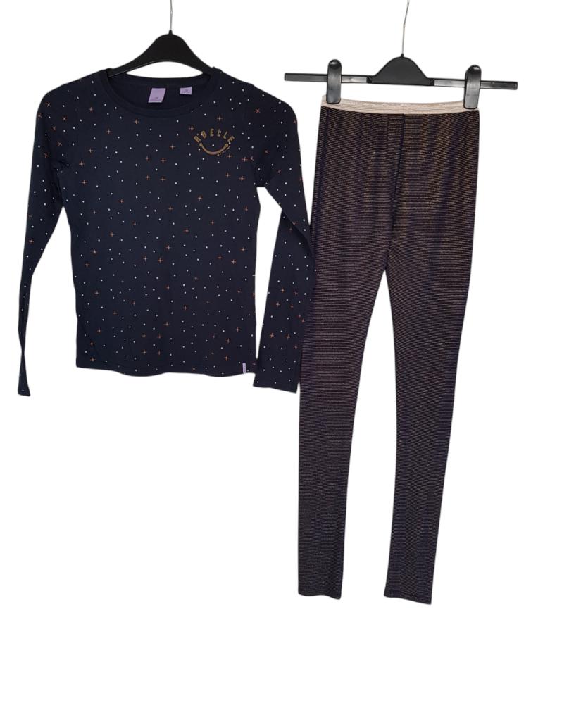Mooie donkerblauwe SCOTCH R'BELLE longsleeve maat 12/152., Kinderen en Baby's, Kinderkleding | Maat 152, Zo goed als nieuw, Shirt of Longsleeve