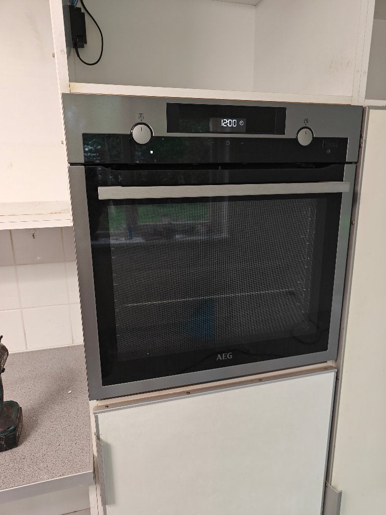 AEG BCS455020M SteamBake stoom oven, Witgoed en Apparatuur, Ophalen, Hete lucht, AEG, Zo goed als nieuw