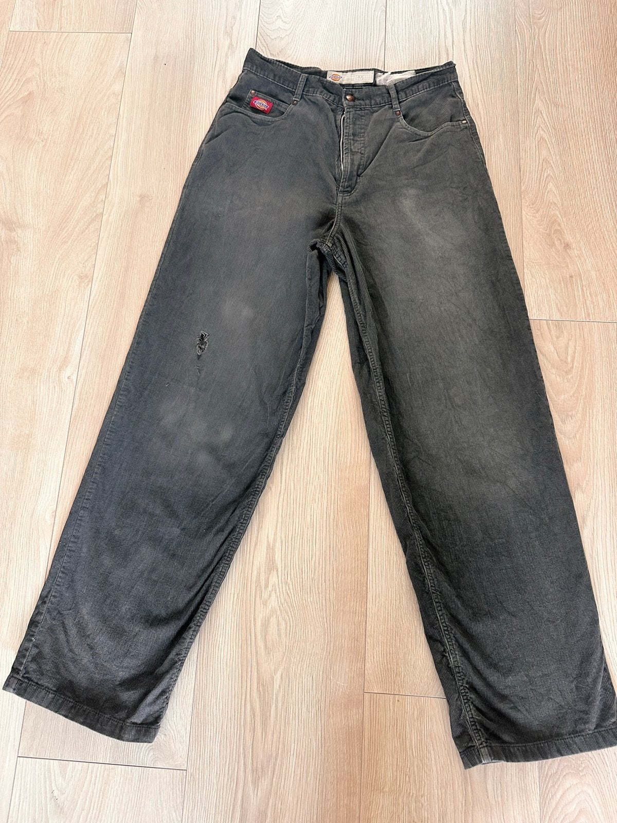 Dickies Corduroy Broek W32 L34 - Vintage Stijl, Ophalen of Verzenden, Gedragen, Overige maten, Grijs