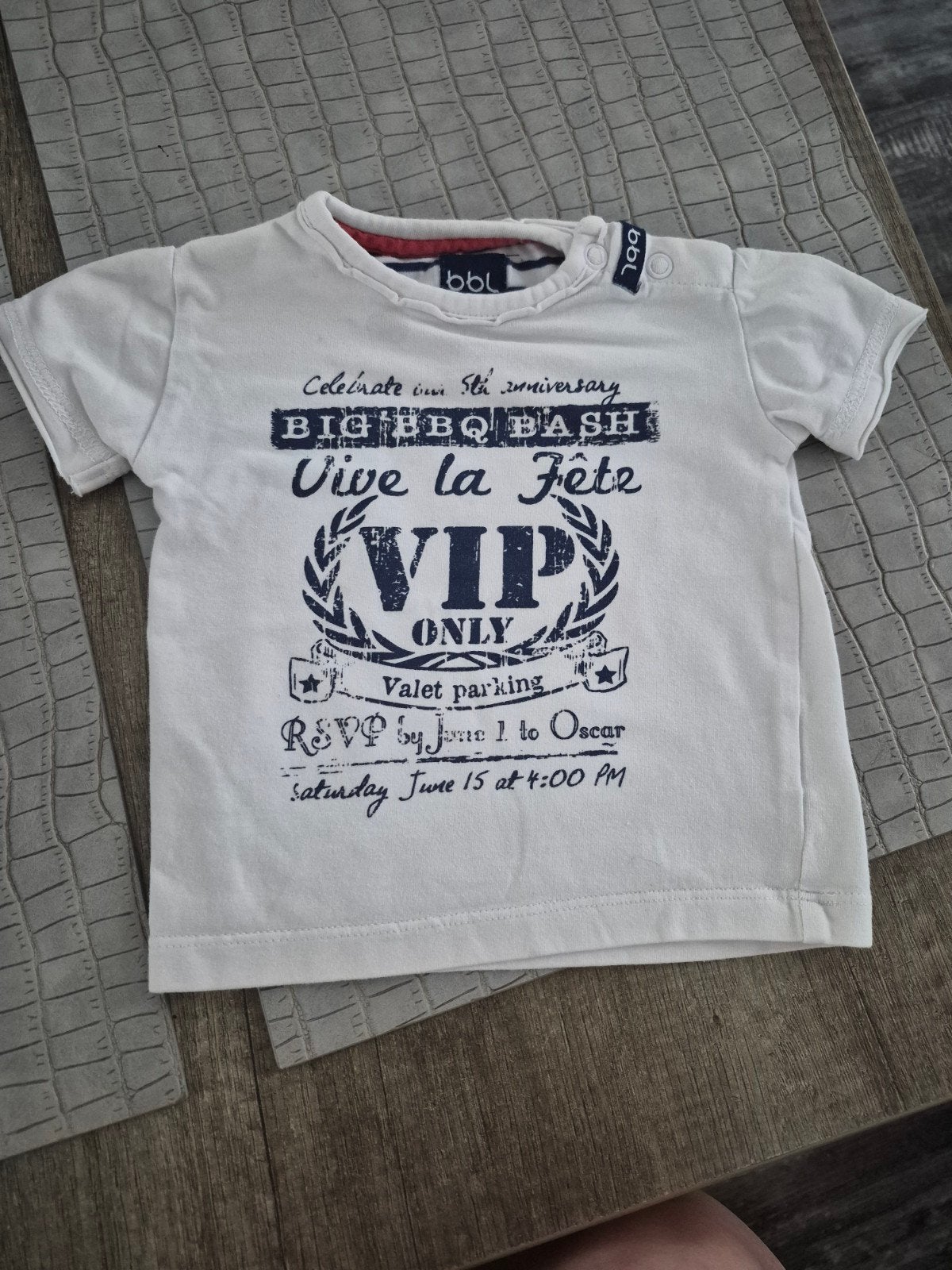 Beebielove T-shirt maat 62 wit met opdruk, Beebielove, Ophalen of Verzenden, Zo goed als nieuw, Jongetje