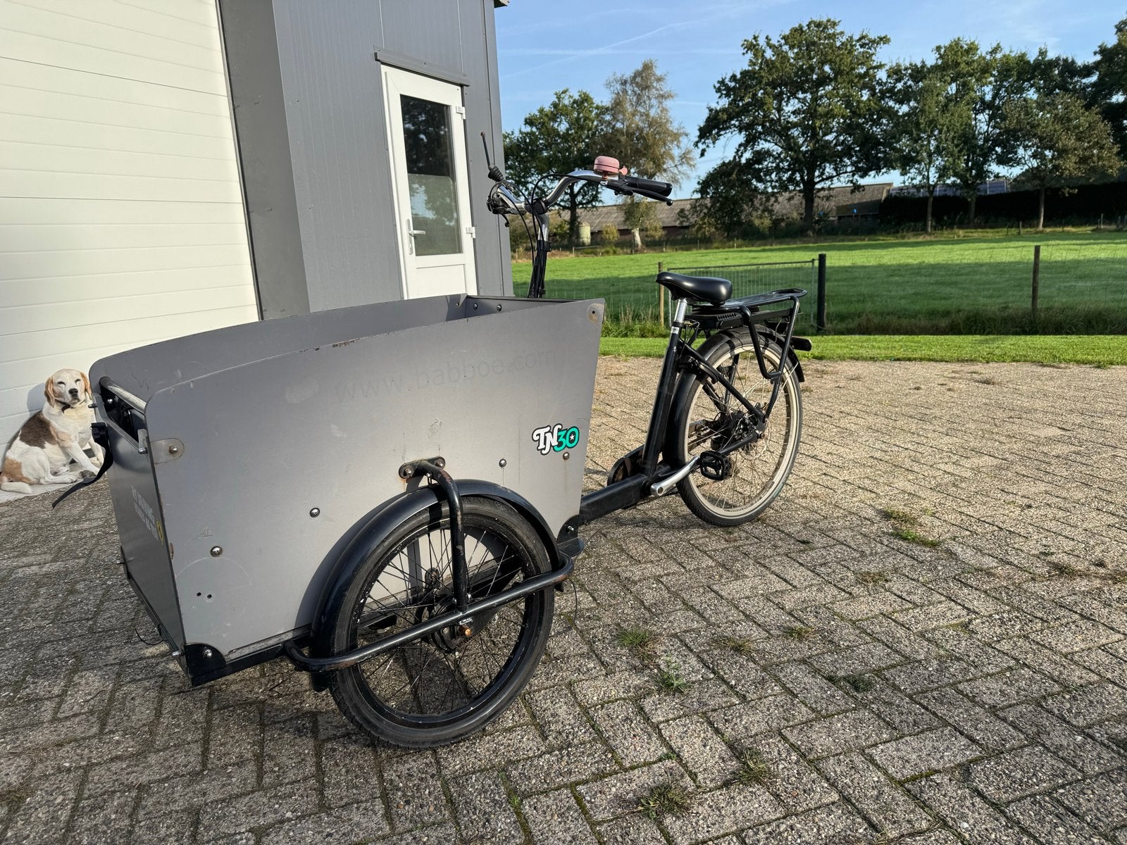 Babboe bakfiets opknapper, Gebruikt, Elektrisch, 2 kinderen, Schijfrem