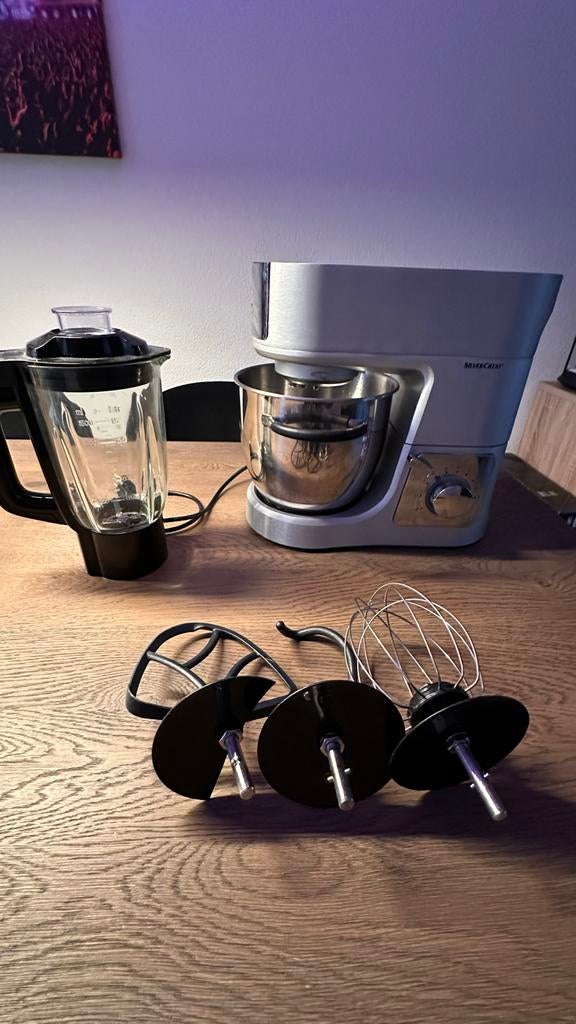 Silvercrest Keukenmachine met Blender, Witgoed en Apparatuur, Keukenmixers, Ophalen, Gebruikt, Vaatwasserbestendig, 3 snelheden of meer