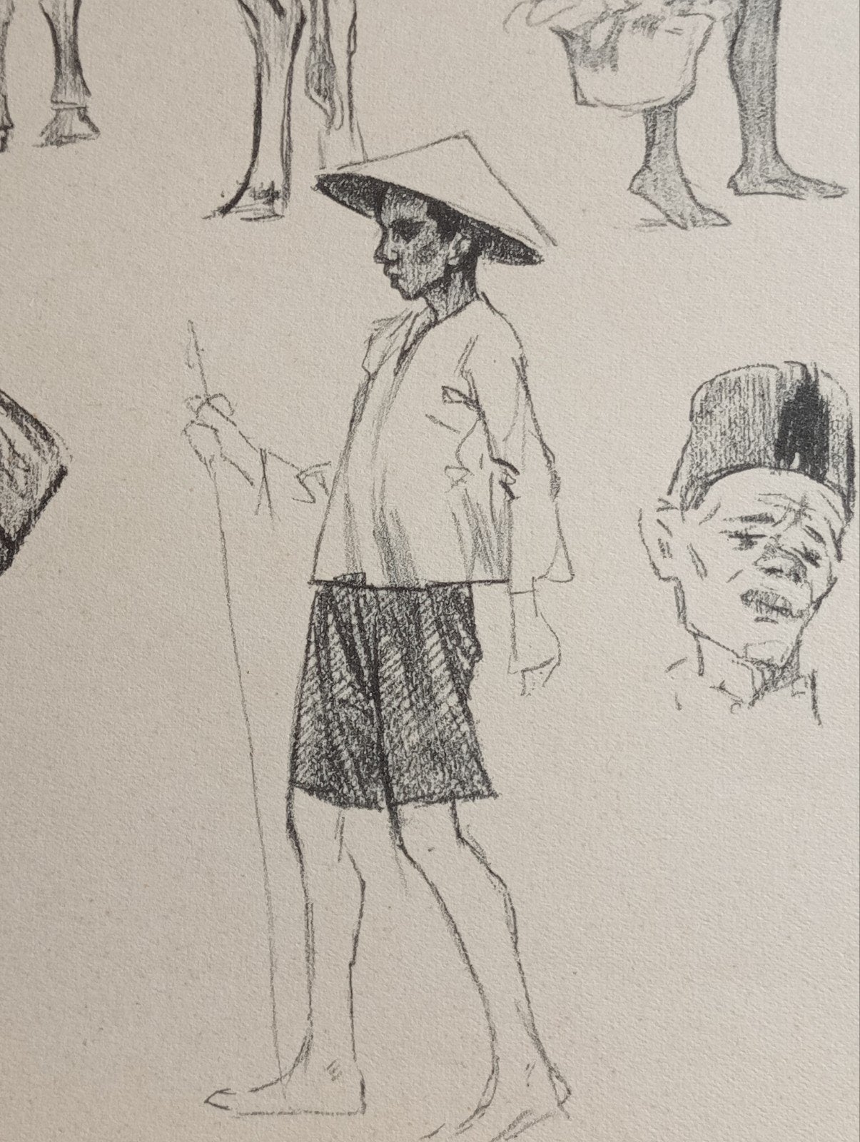 Gabrielse prent Nederlands Indië Indonesië Indonesia, Verzamelen, Foto's en Prenten, Ophalen of Verzenden, Voor 1940, Gebruikt