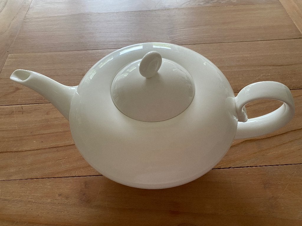 Design theepot Heinrich Villeroy&Boch-Bone China wit, Ophalen, Villeroy & Boch, Nieuw, Porselein
