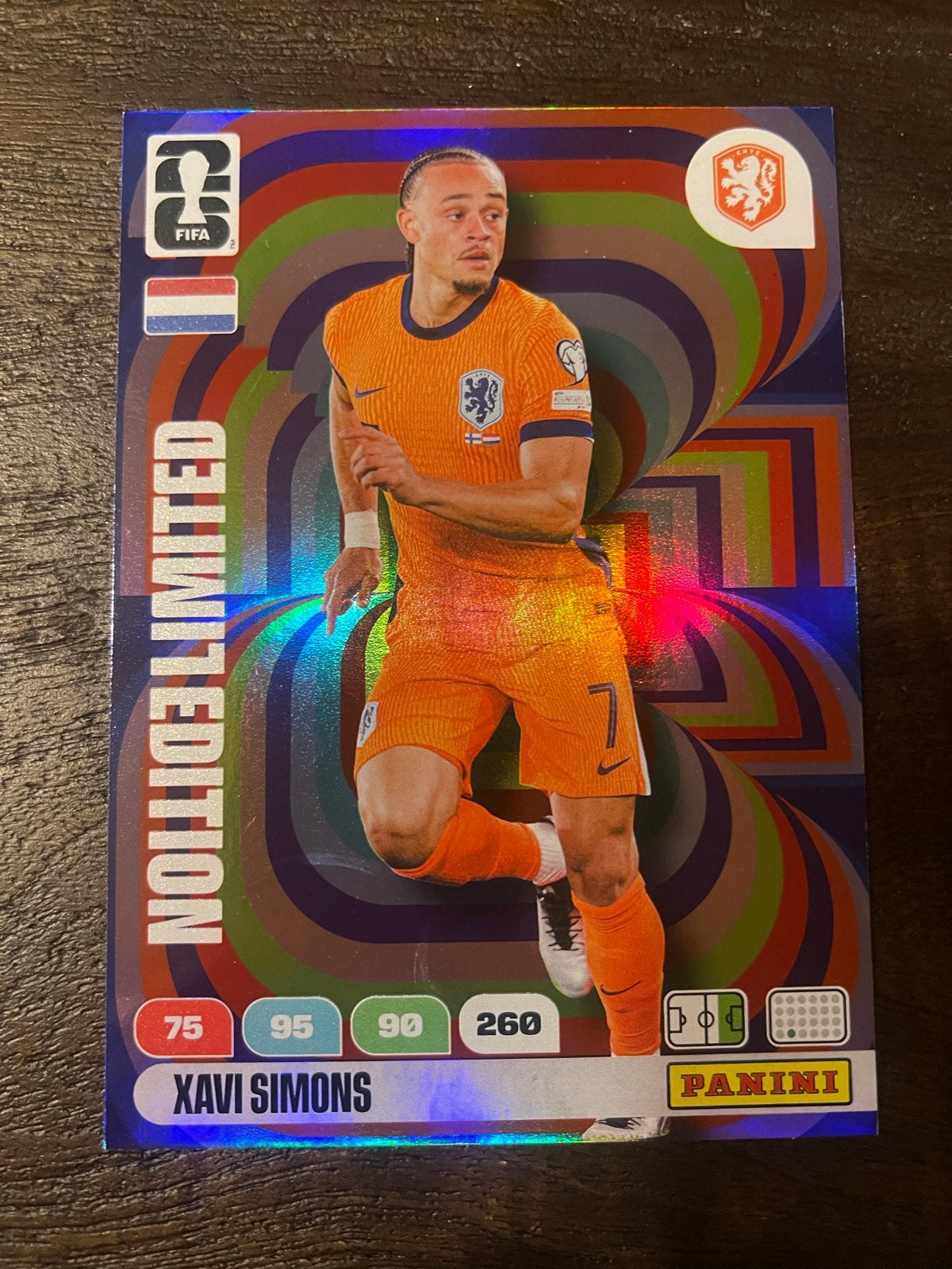 Panini FIFA Limited Edition Xavi Simons Oranje Voetbalkaart, Verzamelen, Ophalen of Verzenden, Zo goed als nieuw, Overige binnenlandse clubs