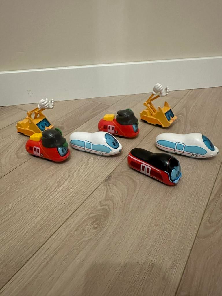 Set van 6 speelgoedtreinen, Ophalen of Verzenden, Gebruikt