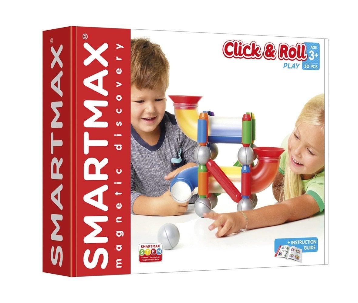 SmartMax Magnetisch Speelgoed: Safari Dieren & Knikkerbaan, Ophalen of Verzenden, Zo goed als nieuw, Overige typen