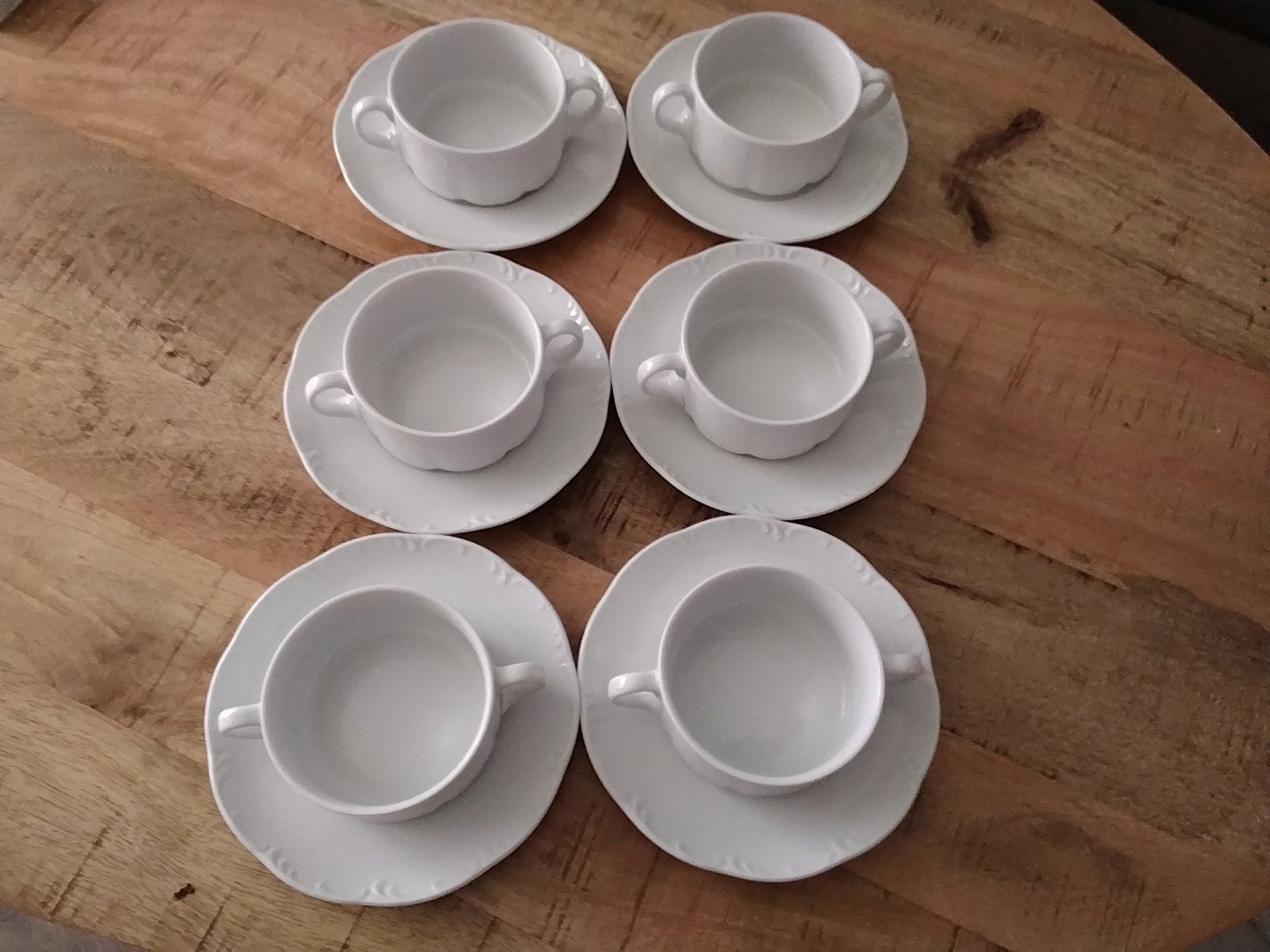 Rosenthal Classic Rose soepkommen met schotels (6 stuks), Antiek en Kunst, Ophalen of Verzenden