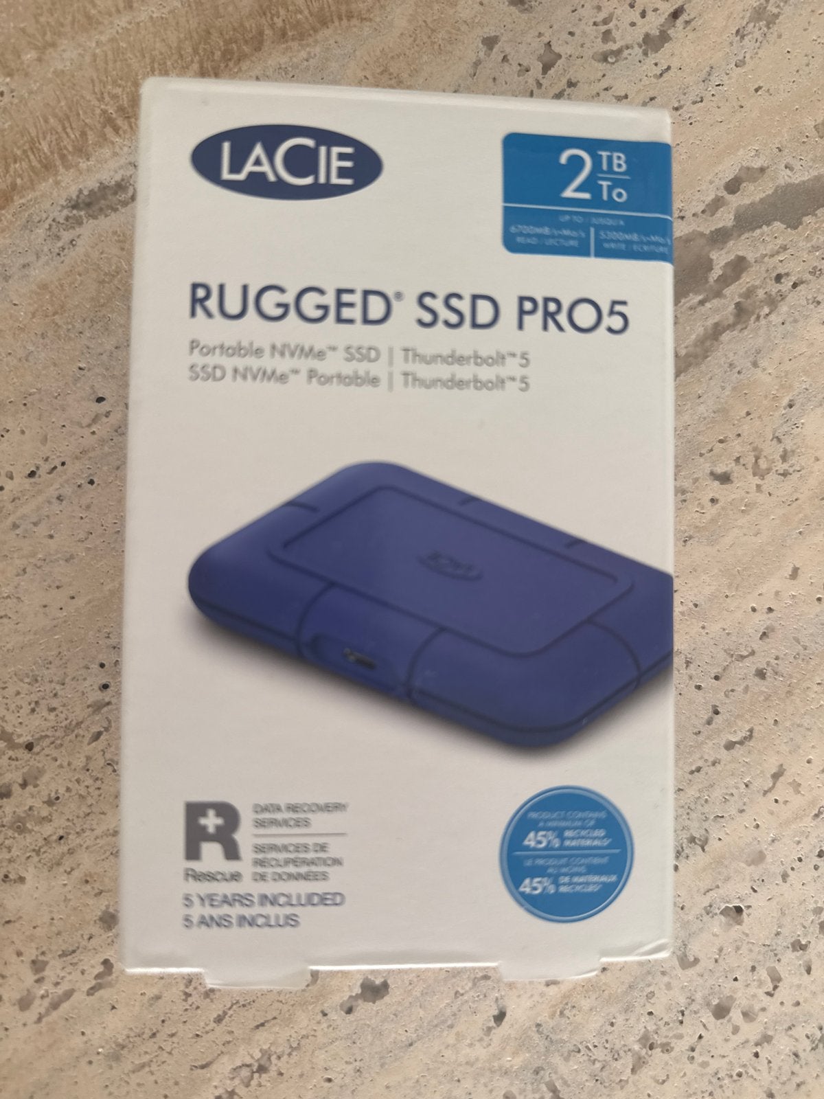 LaCie Rugged SSD Pro 2TB Thunderbolt 5 Externe SSD, Computers en Software, Ophalen, Thunderbolt, Server, SSD