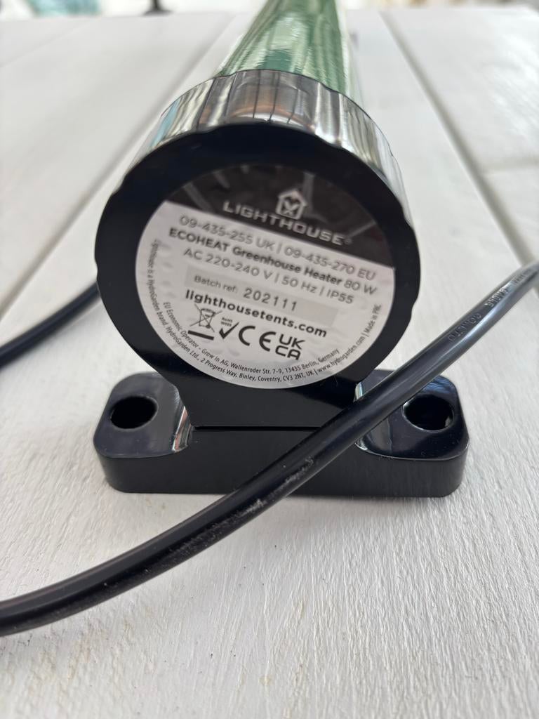 Lighthouse Ecoheat Greenhouse Heater 80W, Ophalen, Zo goed als nieuw, Klimaatbeheersing