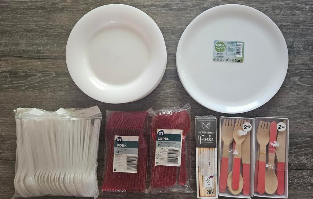 Wegwerpservies en herbruikbare borden, Huis en Inrichting, Ophalen of Verzenden, Overige materialen, Overige stijlen, Bord(en)