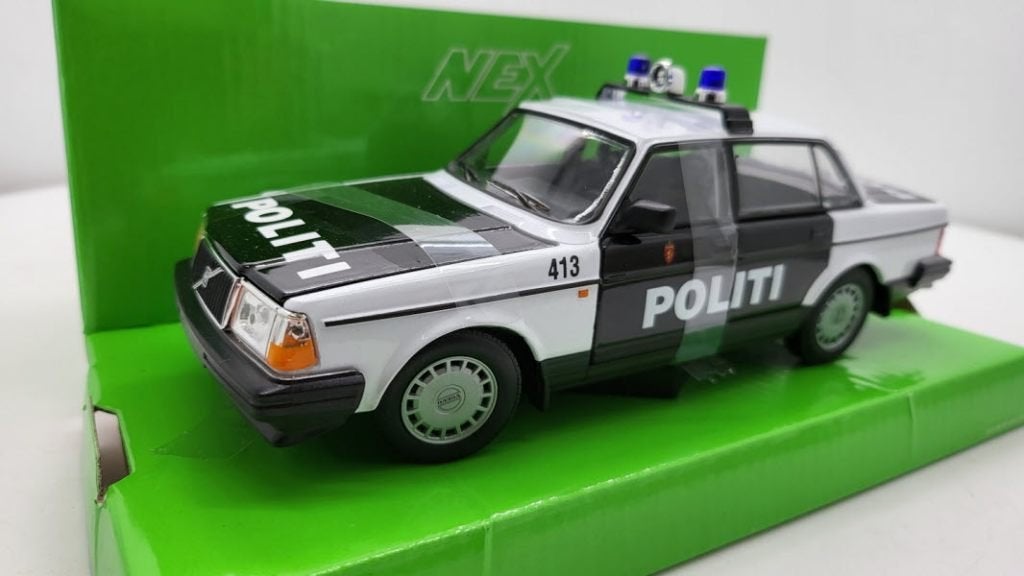 Volvo 240 GL Noorwegen Politie, Auto, Welly, Welly, Nieuw