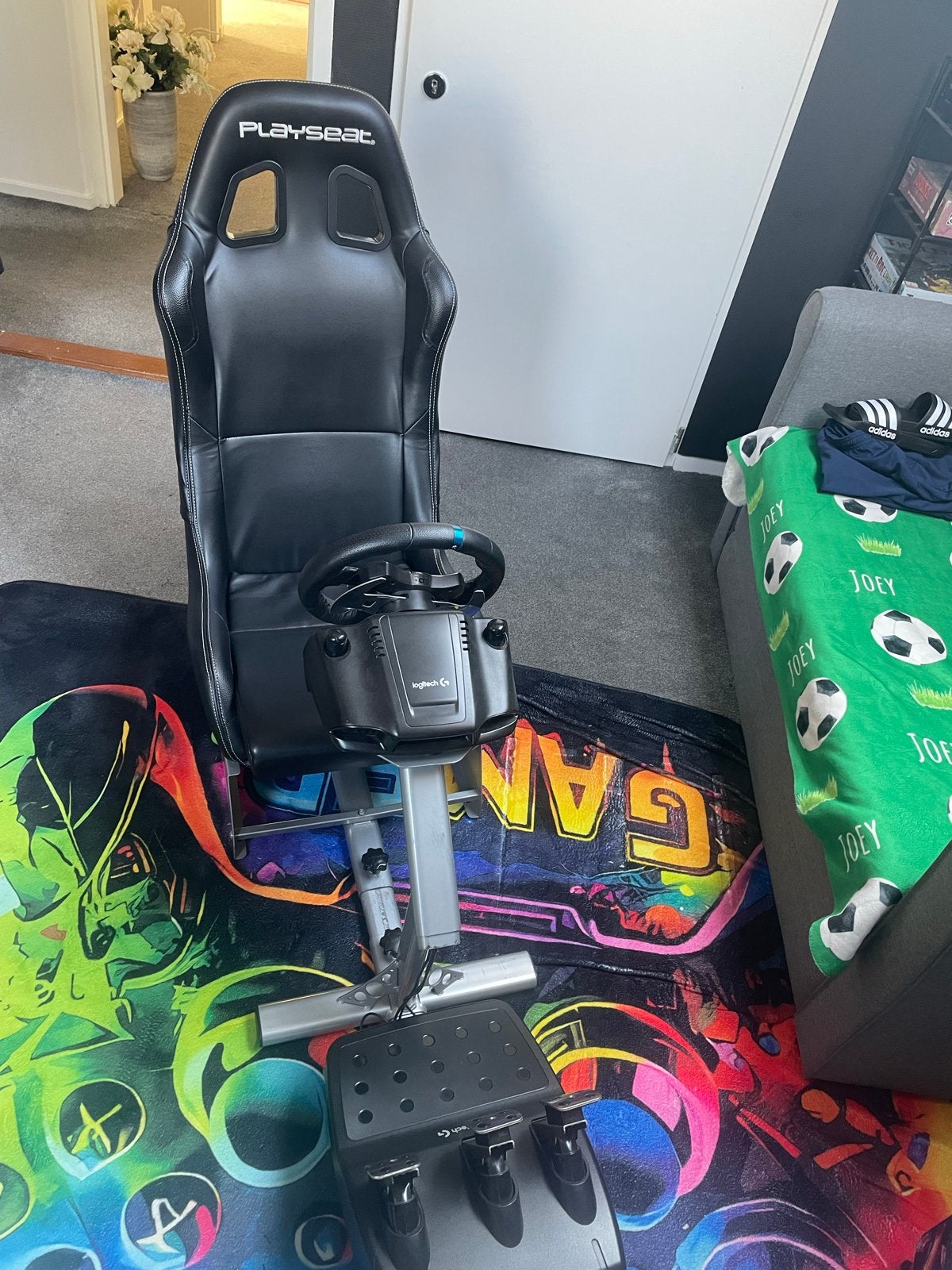 Playseat met Logitech G29 racestuur en pedalen, Ophalen, Racestuur, Force feedback, PlayStation