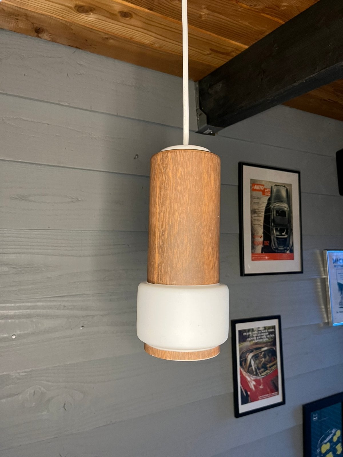 Vintage louis kalff style mid century hanglamp, Huis en Inrichting, Ophalen of Verzenden