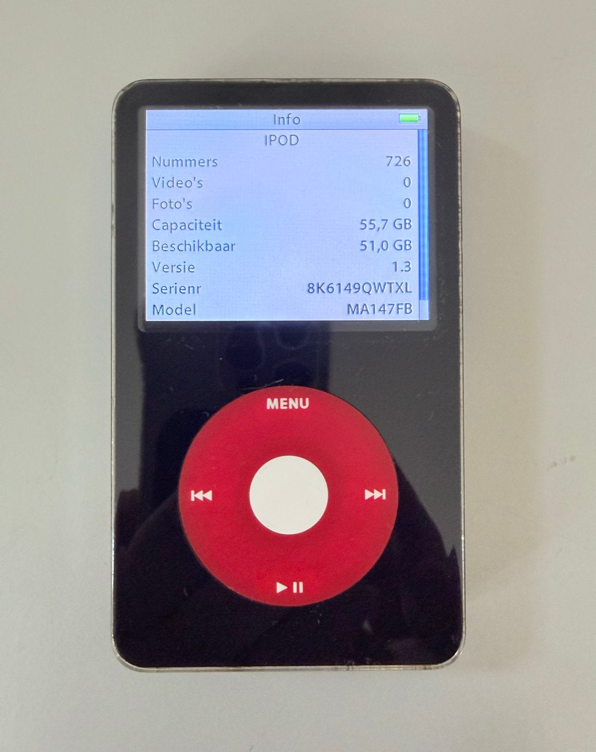 iPod Classic 5e gen. 60GB met nieuwe accu., Audio, Tv en Foto, Mp3-spelers | Apple iPod, 40 GB en meer, Gebruikt, Classic, .